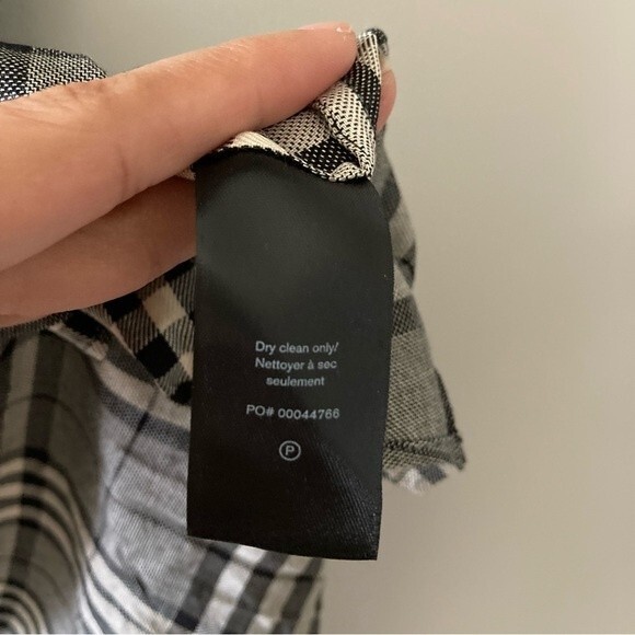 Rag‎ & Bone Amber Plaid Front Twist Dress Size 00 - Picture 11 of 12